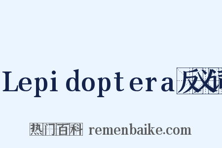 Lepidoptera反义词是什么意思的图片